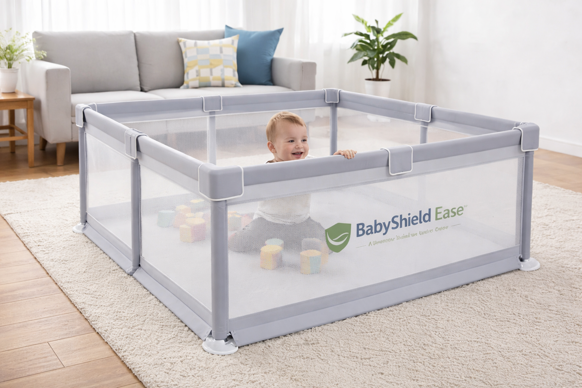 BabyShield Ease™ Premium Baby Playpen – Safe & Spacious Indoor Play Area for Babies