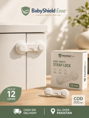 Baby Safety Cabinet Lock – Short Lock ( 12 PCS) | No Drill, Strong Adhesive | BabyShield Ease™